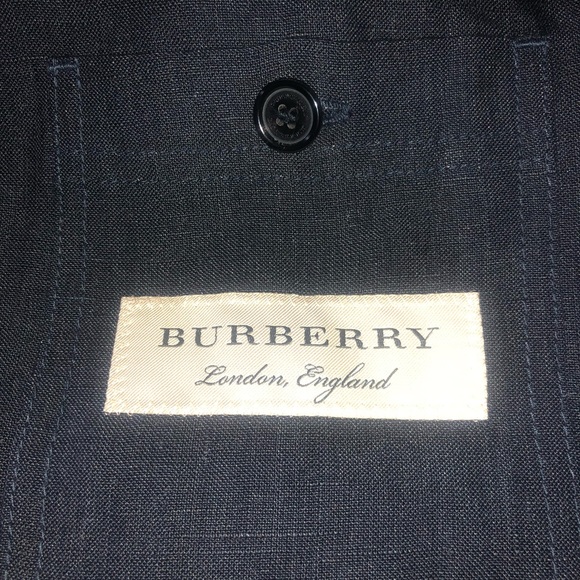 Burberry Hockney Linen Jacket Size 54R/44R - Picture 5 of 8